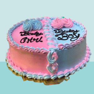 Baby Gender Reveal Celebration Cake