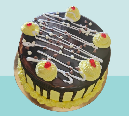Butterscotch Chocolate Drip Celebration Cake - Image 4