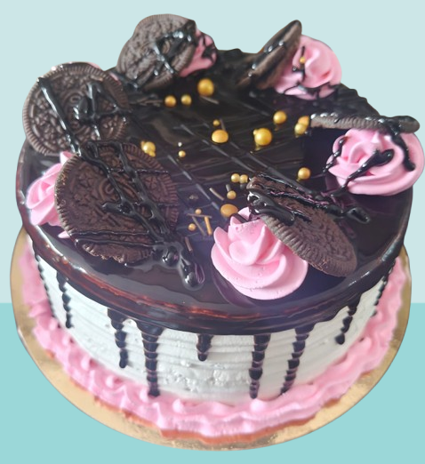 Choco Oreo Pink Delight Cake