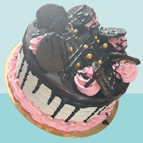 Choco Oreo Pink Delight Cake - Image 2
