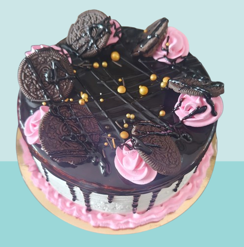 Choco Oreo Pink Delight Cake - Image 3