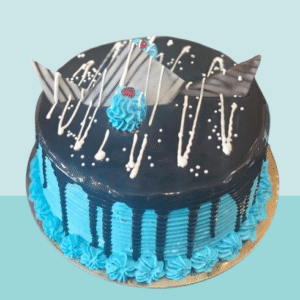 Chocolate Blue Drip Designer Cake
