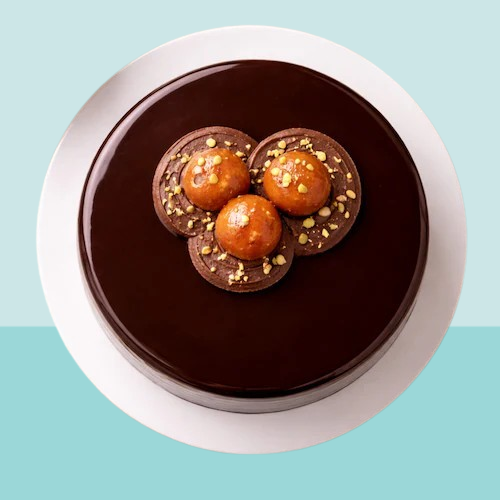 Chocolate Truffle Cake with Gulab Jamun - Image 2