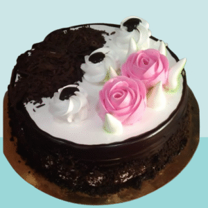 Classic Black Forest Rose Cake