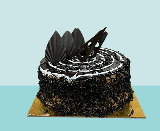 Dark Chocolate Sprinkle Delight Cake