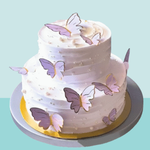 Elegant Butterfly Designer Tier Cake