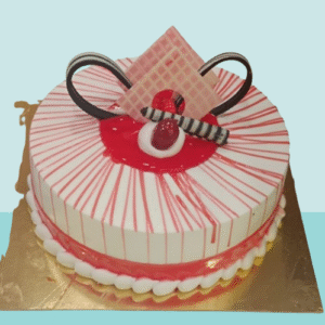 Elegant Strawberry Glaze Designer Cake