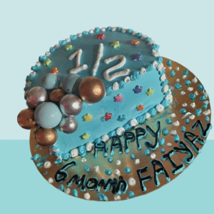 Galaxy Balloon Birthday Cake