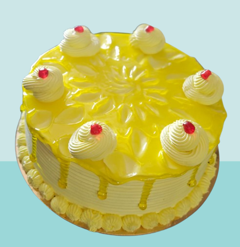 Golden Pineapple Drip Cake - Image 3