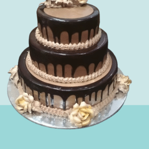 Luxury Chocolate Three-Tier Drip Cake
