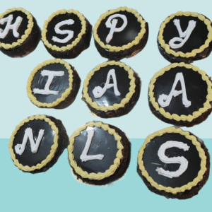 Personalized Letter Mini Cakes Set