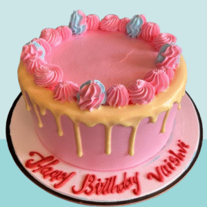 Pink Drip Celebration Cake