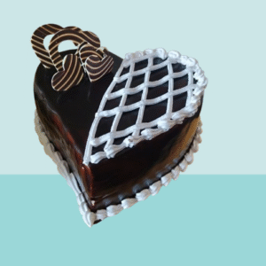 Romantic Heart Chocolate Truffle Cake