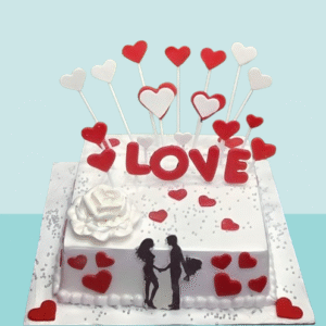 Romantic Love Theme Designer Cake