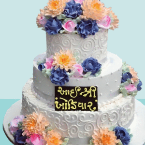 Royal Blossom Floral Celebration Cake