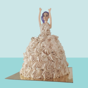 Royal Blush Couture Doll Cake