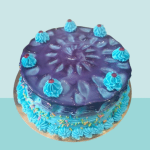 Royal Purple Jelly Glaze Cake
