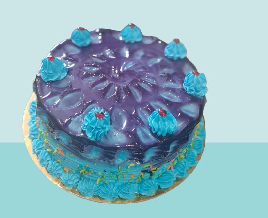 Royal Purple Jelly Glaze Cake - Image 3
