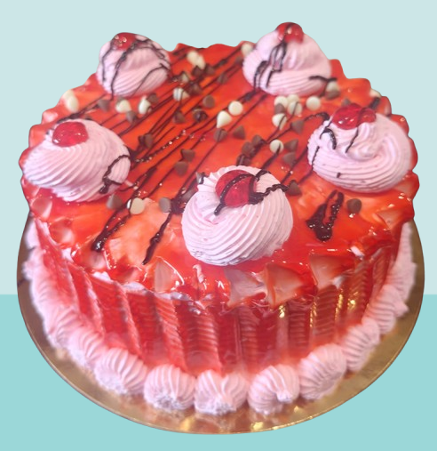Strawberry Glaze Delight Cake