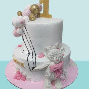 Teddy Bear First Birthday Designer Cake
