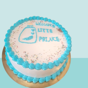 Welcome Little Prince Celebration Cake