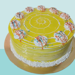 yellow glaze designer cake